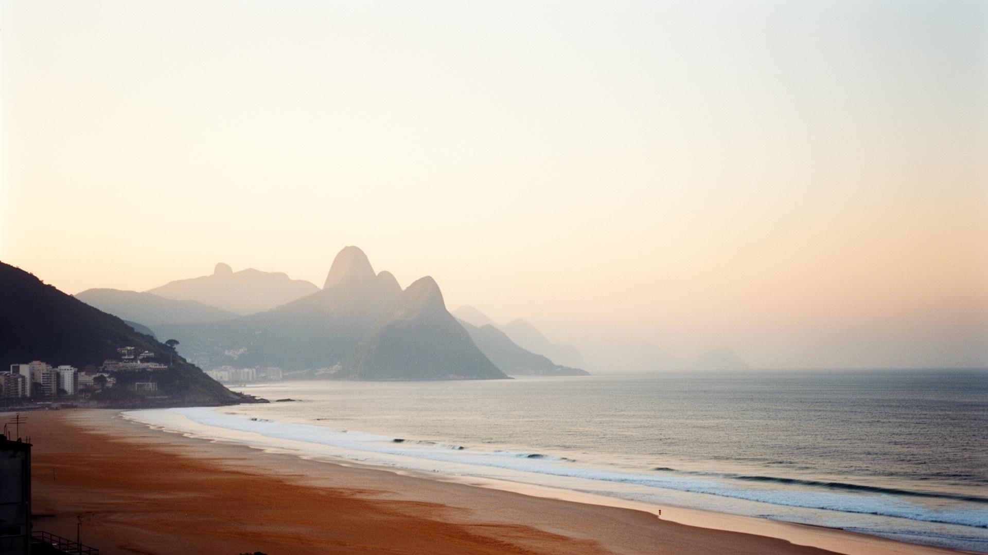 Rio de Janeiro coastline at dawn